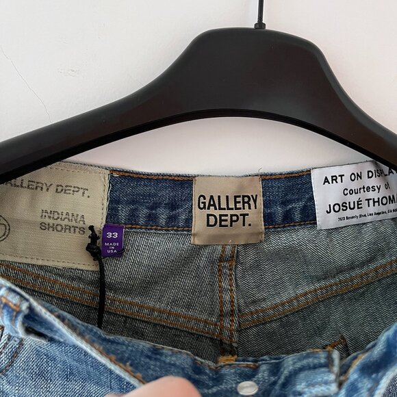 Gallery Dept Washed Blue Denim Shorts - Picture 4 of 8